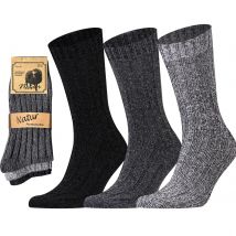 3 Pairs Men Socks Winter Thermal Warm Thick Knit Soft Classical Business Vintage Traditional Casual Crew Boot Socks Gifts