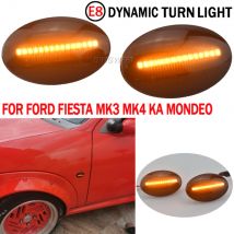 1Pair Flowing Turn Signal LED Dynamic Side Marker Light For Ford Fiesta III MK3 Mod Bj 1989 1990 1991 1992 1993 1994 1995 1996
