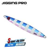 JIGGINGPRO Metall Jig 80g 100g Galvanisierte Farbe Angelköder Jigging Köder Salzwasser Slow Pitch Jigs Harter Köder