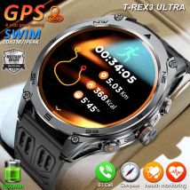 Outdoor Sport GPS Smart Uhr Männer Kompass Wasserdichte Taschenlampe Bluetooth Anruf 1000 mAh Große Batterie Sport Armband Uhr SWIM