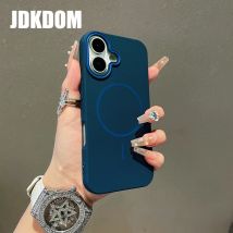 JDKDOM Skin-Sensing magnetische kabellose Lade-Handyhülle für iPhone 17, Air 16, 15, 14 Plus, 13, 12, 11 Pro Max, stoßfeste Abdeckung