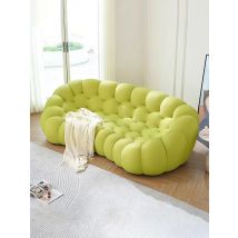 Creative Art Green Honeycomb Sofa for Home Hotel Decor Modern Stylish 2-Seater Couch Comfort Soft Deep Seat Loveseat Furniture