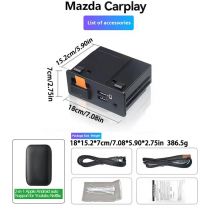 Soporte inalámbrico para Apple Carplay Android Auto, compatible con ver YouTube, Netflix, Mazda 2, 3, 6, CX30, CX5, CX8, CX9, MX5, Fiat TK78669U0C