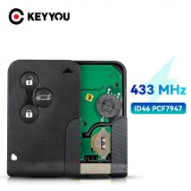 KEYYOU 1 Pz 433 Mhz ID46 PCF7947 Chip 3 Pulsante Chiave A Distanza Per Renault Megane 2 3 Scenic Clio 2003-2008 Emergenza Grand Smart Card