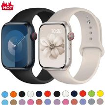 Cinturino in silicone per cinturino Apple Watch 46mm 44mm 45mm 40mm 41mm 42-38mm 49mm braccialetto sportivo serie iwatch 11 10 9 8 7 6 5 SE Ultra3