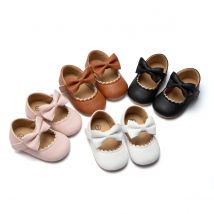 Meckior 2024 Neue Baby Mädchen Schuhe Bowknot Party Kleid Erste Wanderer Anti-slip Nicht-slip Gummi Sohle Kleinkinder mädchen Krippe Schuhe