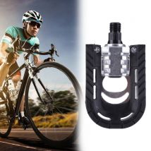 Mountainbike-Pedale mit reflektierendem Sicherheitsblatt, flache Fahrradpedale, rutschfeste, universelle faltbare Pedale, Fahrradzubehör