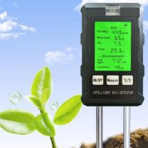 6in1 Bodentester Multifunktionale Bodenfruchtbarkeit pH Temperatur Luftfeuchtigkeit Sonnenlicht Luftfeuchtigkeitstester Praktischer Soli-Analysator