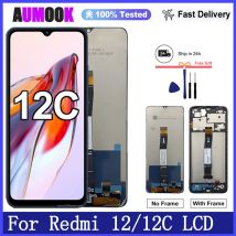 Display For Xiaomi Redmi 12C LCD Display Touch Screen Digitizer Assembly For Xiaomi Redmi 12 4G 5G LCD Screen Replacement Parts