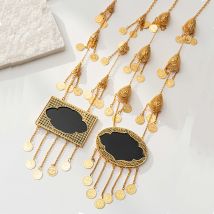 Kurd Hochzeit Schmuck Ketten vergoldet türkische Münze Körpers chmuck für Frauen handgemachte Luxus Braut Accessoires ethnische Braut Geschenk