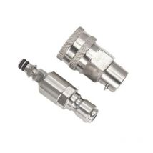 High Pressure Washer Adapter 3/8 Quick Plug Set Hose Quick Connector For Karcher Water Gun Anti-Winding Conversion Joint