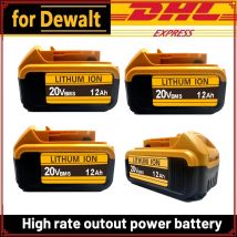 For Dewalt 18V/20 Volt MAX DCB200 Lithium Battery Replacement 18V DCB203 DCB184 DCB182 180 DCB181 DCB182 DCB201 DCB206 Charger