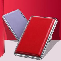 Leder Frauen Zigarette Fall Box Tabak Fall Feine Zigaretten Fall Halter Box Zigaretten Lagerung Container Box Dame Geschenke