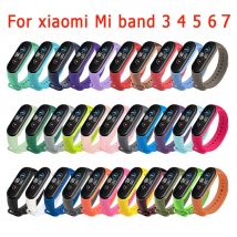 Pasek do zegarka Xiaomi Mi Band 7 6 5 4 3 Silikonowa bransoletka na nadgarstek MiBand 3 4 band5