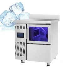 Macchina per il ghiaccio commerciale elettrica raffreddata ad aria con grande uscita 90 kg 130 kg 160 kg Macchina per la produzione di ghiaccio quadrata da bancone bar