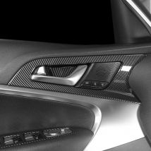 Per Genesis G70 2019-2025 Maniglia interna della porta Copertura della ciotola Stile in fibra di carbonio Pannello interno della porta Trim Stripe Modanatura interna LHD