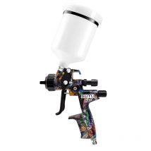 Sutu 5800 Pneumatic Spray Gun 1.3mm Stainless Steel Spray Nozzle 600ml Pot Car Furniture Spray Paint Clear Atomization