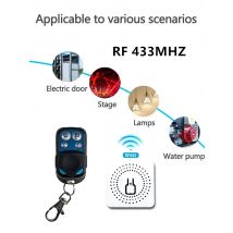 Smart Wireless Light Switch 433Mhz 4 Keys Remote Control Switch Mini Relay Receiver For Led Light Fan Curtain Garage Doors