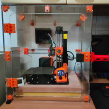 Funssor The Ultimate Prusa Mini/Bambulab A1 PC Enclosure v2.0  Design By Davide 5MM thickness
