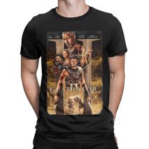 Mens Womens Aesthetic Gladiator 2 Movie Graphic  T Shirt Pure Cotton Graphic Print T-Shirt  Top Clothing