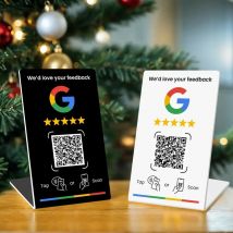 Nfc 215 programowalny kod QR Google Recenzje Karta NFC stacja stół NFC Google Recenzje wyświetlacz karta gięta stojak markowy uchwyt