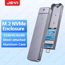 Custodia JEYI M.2 NVMe a attacco diretto, spina USB-C Custodia SSD in alluminio in linea da 10 Gbps 2242 2280 con custodia protettiva magnetica