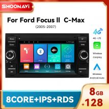 Wireless Carplay Auto Autoradio Multimediale Per Ford Focus 2 Ford Fiesta Mondeo 4 C-max S-Max Fusion Transit Kuga Android DSP