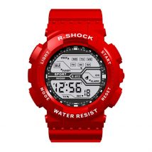 Outdoor Sport Men Watch Wielofunkcyjny duży ekran LED Elektroniczne wodoodporne świecące wojskowe