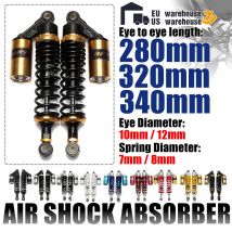 Universal 280mm 320mm 340mm Gabel Runde Luft Stoßdämpfer Hinten Suspension Frühling Roller DirtBike Gokart Quad ATV motorrad D30