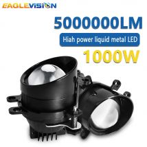 EAGLEVISION Projector Headlight Turbo Canbus 1000W HID LED Projector Lens High+Low Beam Ultra Bright For Toyota Tacoma Fog Lamp
