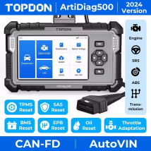 TOPDON ArtiDiag500 Strumenti diagnostici per auto Scanner OBD2 Motore/ABS/SRS/Strumento automobilistico di trasmissione Lettore di codici OBD2 Aggiornamento gratuito