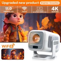 Proiettore LnyCast nativo 1080P 350ANSI 4K Ultra HD 4500 lumen Dual Wifi6 BT 5.4 Android 14 Home Theater Cinema Proiettori X3AQ