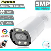 Poe 5mp ip kamera poe outdoor wasserdicht h.265 überwachungs kugel cctv kamera bewegungs erkennung hd nachtsicht überwachungs kamera