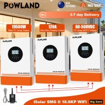 POWLAND 18600W Inverter solare ibrido 48V 220V/380V Inverter trifase 18.6KW con controller solare MPPT 120A Funziona senza batteria