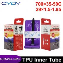 CYDY Rennrad 700C TPU Innenrohr 700x35 38 40 45 47 50C Kamera Fahrrad Reifen Französisch Ventil 45/65MM MTB Fahrrad Reifen 29x1,5 1,75 1,9