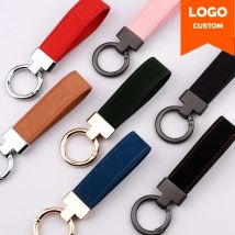 Individueller Logo-Schlüsselanhänger aus Wildleder für Männer und Frauen, Auto-Logo, Metall-Schlüsselanhänger, Anhänger, Lasergravur, Retro-Vintage-Schlüsselanhänger, Geschenk