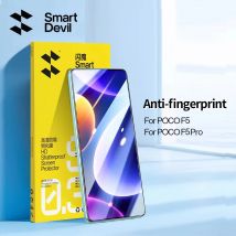 SmartDevil 2 pezzi protezione schermo per Xiaomi POCO F7 X7 Pro F6 F5 Pro vetro temperato per POCO M4 Pro 5G HD anti raggi blu