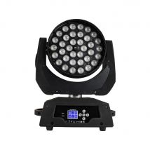SHEHDS 36x18W LED Zoom Wash Testa mobile Pulsante di illuminazione Versione RGBWA + Colore UV per Matrimonio discoteca discoteca
