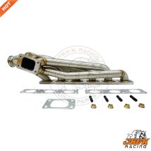 JKVK RACING 3,0mm dicke Gleich Länge TURBO HEADER Passt E36 T3 TOP MOUNT Turbo Manifold M50 M52 S50 S52 1992- 1998