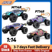 JIUSI MT14R PT14R 1/14 4WD Bürstenloser 80 km/h Hochgeschwindigkeits-Offroad-Rennwagen 2,4 G Fernbedienung 25 W Schnellladegerät 3S 35C 2200 mAh Spielzeugauto