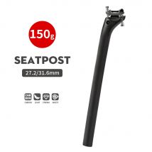 Carbon Seatpost No Logo Light Weight 27.2  31.6mm Length 400mm Matte Black MTB Road Bike Seat Post  Seat Tube Bicycle Parts