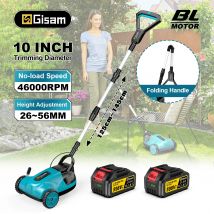 Gisha 10 pollici 46000 giri/min senza spazzole tosaerba elettrico cordless tagliaerba giardino paesaggistico taglierina per Makita 18V batteria pin