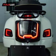 YIAALUX LED-Motorrad-Rücklicht, sequentielles Bremslicht von ZELIONI mit Adaptive bietet Leistungsstärkung für VESPA GTS GTV