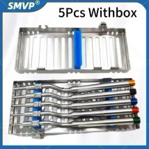 Dentale 5 Pcs Impianto Osteotomo Strumento Mandibolare Sinus Ascensore Strumento Punte Concave Dispositivo di Sollevamento Sinusoidale Impianto Osso Estrusore