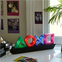 Per PS4/PS5 Gioco Icona Lampada Segno Controllo del suono Lampada decorativa Portalampada colorato 2 tipi Atmosfera da tavolo piccola luce notturna