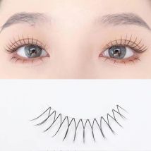 3 Pairs 3D False Eyelashes 4D Mink Hand Made Lashes Natural Short Long Invisible Thin Band  Fake Lashes Soft Eyelash Extensions