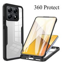 Hülle für Xiaomi Mi 15T 14T Pro 13T 13 Redmi 15 15C 14C 13C A5 360° Stoßfest mit integriertem Displayschutz aus Kunststoff TPU Transparente Abdeckung