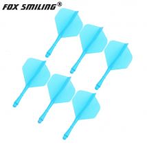 Fuchs Lächelndes 6 stücke Professionelle Dart Pins Flüge Und Wellen 2BA Schraube Weiches In-einen Dart Flug Durable Anti-herbst 8 Farben