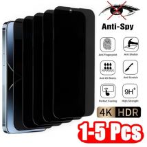 1-5 SZTUK Szkła Hartowanego Anti Peep Privacy do iPhone 12 13 14 15 Pro Max 16 17 Anti Spy Screen Protector