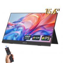 ZEUSLAP Monitor portatile utrathin con telecomando da 15,6 pollici 1920 * 1080P per telefono, switch Nintendo, Steamdeck, secondo schermo del laptop